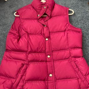 Lands End Women's Quilted Goose Down Feather Puffer Vest Size Small (6-8)hot  PI